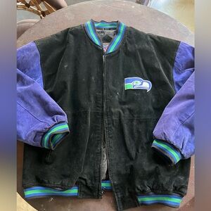 Vintage Gameday Seahawks Suede jacket XL
